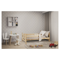 Dětská postel MOON 80 x 160 cm, borovice Rošt: S lamelovým roštem, Matrace: Matrace EASYSOFT 8 c
