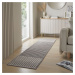 Flair Rugs koberce Běhoun Verve Elton Stripe Grey - 60x240 cm