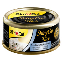 Výhodné balení GimCat ShinyCat 24 x 70 g - Tuňák a ančovičky