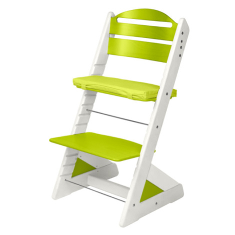 Dětská rostoucí židle JITRO PLUS bílo - světle zelená