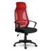 Sofotel Kancelářská židle s mikrosíťovinou Praha - červená černá