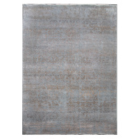 Diamond Carpets koberce Ručně vázaný kusový koberec Diamond DC-JK 1 Silver/mouse - 245x305 cm