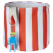 Červený látkový dětský koš na hračky ø 30x28 cm Stripes – Playmobil