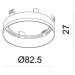Light Impressions Deko-Light kroužek pro reflektor stříbrná pro sérii Nihal 930365