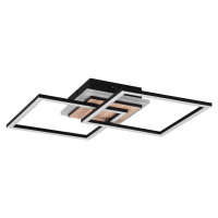 Černo-hnědé LED stmívatelné stropní svítidlo 28x57 cm Giro – Trio