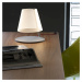 Martinelli Luce LED stolní lampa Amarcord stmívací, antracit, čirá