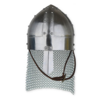 Normanská helma s kroužkovým nápletem, velikost L
