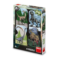 Dino JURSKÝ SVĚT 4x54 Puzzle