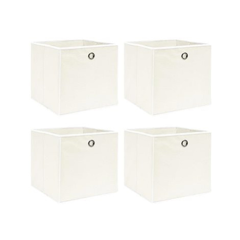 Shumee Úložné boxy 32 × 32 × 32 cm, 4 ks, bílé