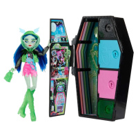 Mattel monster high skulltimate secrets ghoulia yelps neonová, hnf81