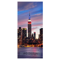 A+G Obrazová  fototapeta dveřní FT 1501 mrakodrapy - velkoměsto