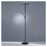 FISCHER & HONSEL LED stojací lampa Dent, čtecí rameno, CCT, černá