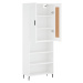 vidaXL Skříň highboard bílá 69,5 x 34 x 180 cm kompozitní dřevo