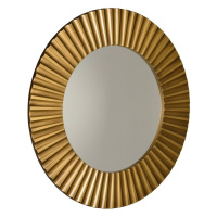 SAPHO PRIDE kulaté zrcadlo v dřevěném rámu ø 90cm, bronz PD904
