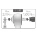 FORTUM 4704021 násobič momentu, sada 5ks, 1/2“F x 3/4“M, max. 1500Nm