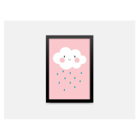 ELIS DESIGN veselý růžový mráček rozměr: 30 x 40 cm
