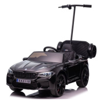 Mamido Elektrické autíčko BMW M5 lakované černé s vodící tyčí