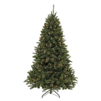 Vánoční stromek Bristlecone s integrovaným osvětlením / 144 LED / borovice / 155 cm / PVC/PE / z