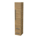 Koupelnová skříňka vysoká SAT Cube Way 32,5x162,5x33 cm dub Hickory CUBE3CHV35DH