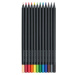 Faber-Castell Faber-Castell, 116412, Black Edition, Supersoft, sada ergonometrických pastelek s 