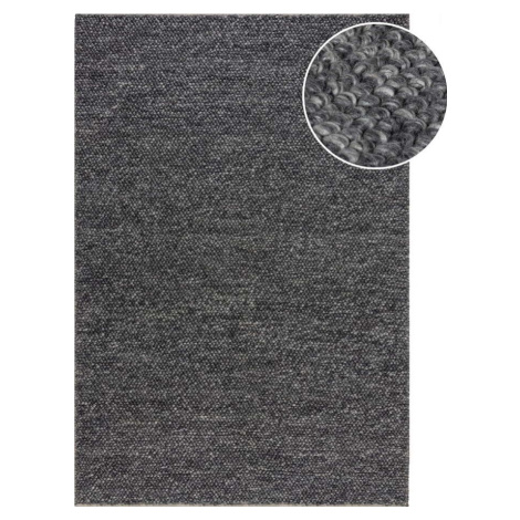 Tmavě šedý ručně tkaný koberec s příměsí vlny 80x150 cm Minerals – Flair Rugs