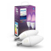 PHILIPS HUE Hue White and Color Ambiance Bluetooth LED žárovka E14 set 2ks 8719514356719 2x4W 2x