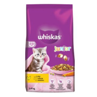 Whiskas Dry junior s kuřecím 1,4kg