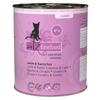 Výhodné balení catz finefood 24 x 800 g - jehněčí a králičí