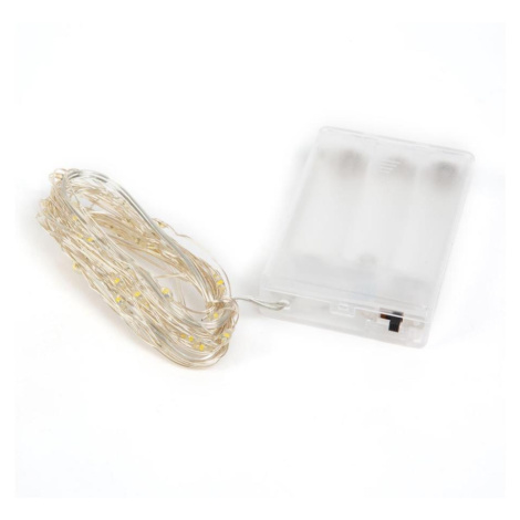 LED Vánoční řetěz 50xLED/3xAA 5m multicolor GL-58041B