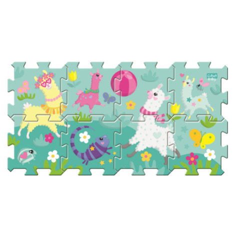 TREFL Pěnové puzzle Veselé lamy 133103, 8x kostka