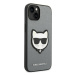 Karl Lagerfeld KLHCP14SSAPCHG hard silikonové pouzdro iPhone 14 6.1" silver Saffiano Choupette H