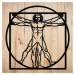 Dřevěný obraz Leonarda da Vinciho - Vitruviánský muž