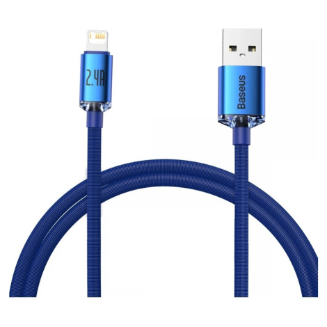 Baseus Crystal Shine Series kabel USB-A/Lightning (20W) 1,2m modrý