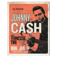 Plechová cedule Johnny Cash & His Tennessee Two, (32 x 41 cm)