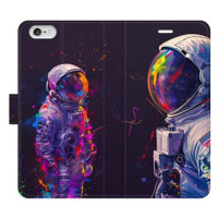 iSaprio Flip pouzdro Neon Astronaut 02 pro iPhone 6/6S