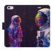 iSaprio Flip pouzdro Neon Astronaut 02 pro iPhone 6/6S