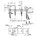 Grohe 19577AL1 - Baterie na okraj vany, 4-otvorová instalace, kartáčovaný Hard Graphite