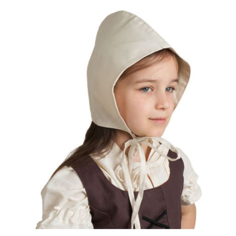 Dětská gotická čapka, barva bílá