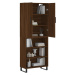 vidaXL Skříň highboard hnědý dub 69,5 x 34 x 180 cm kompozitní dřevo