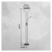FISCHER & HONSEL Stojací lampa Davos LED, černá, výška 180 cm, 2 světla, CCT