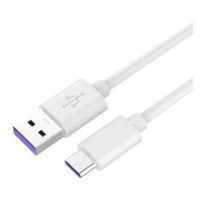 PremiumCord Kabel USB 3.1 C/M *USB 2.0 A/M, Super fast charging 5A, bílý, 1m