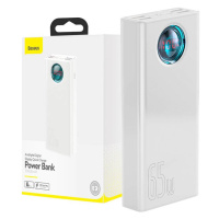 Powerbanka Baseus Amblight 30000mAh, 4xUSB, USB-C, 65W (bílá)