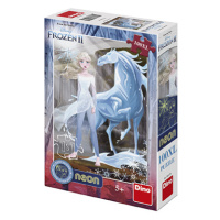 DINO - Frozen II 100Xl Neon Puzzle Nové