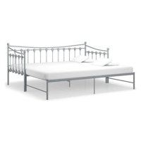 Shumee Rám vysouvací postele/pohovky šedý kovový 90×200 cm, 324760