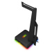 CONNECT IT NEO Stand-It RGB stojánek na sluchátka + USB hub černý CHX-3590-BK Černá