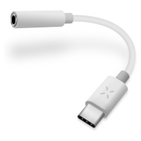Redukce FIXED LINK pro připojení sluchátek z USB-C/ 3,5mm jack s DAC chipem, bílá