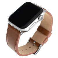 FIXED Leather Strap kožený řemínek pro Apple Watch 42/44/45mm hnědý