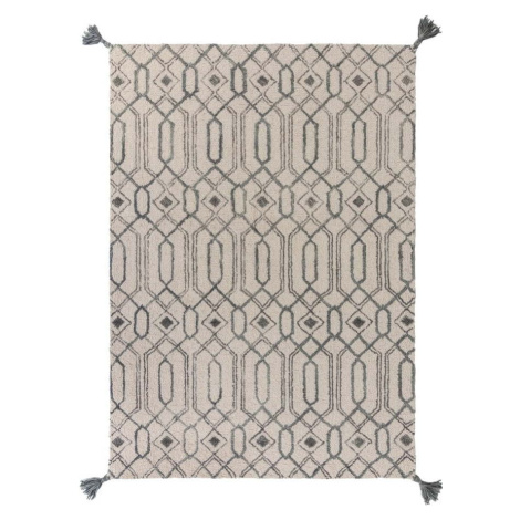 Šedý vlněný koberec Flair Rugs Pietro, 160 x 230 cm