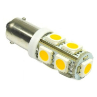 WW Auto LED žárovka BA9S 9 SMD 5050 Teplá bílá T4W