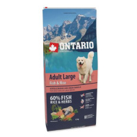 ONTARIO Dog Adult Large Fish & Rice 12 kg